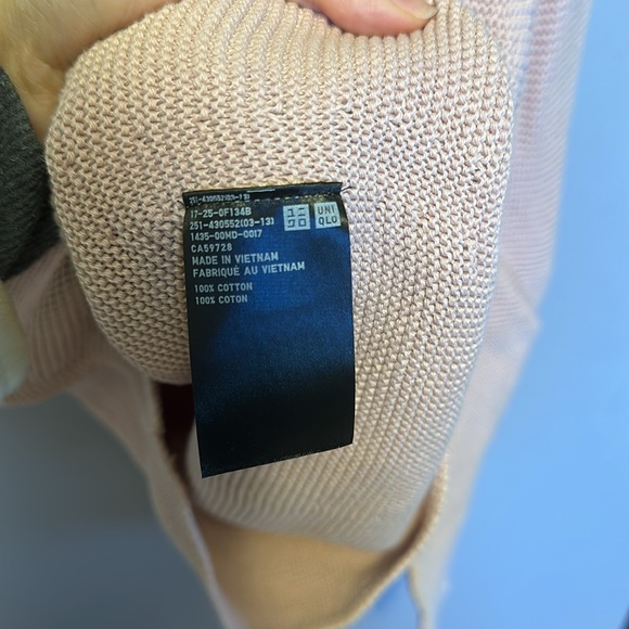 Uniqlo Women 3D Knit Cotton Long Sleeve Sweater - Picture 8 of 9